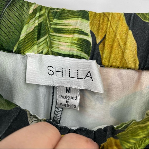 SHILLA Exotic floral tropical jogger pants size M - Picture 5 of 10